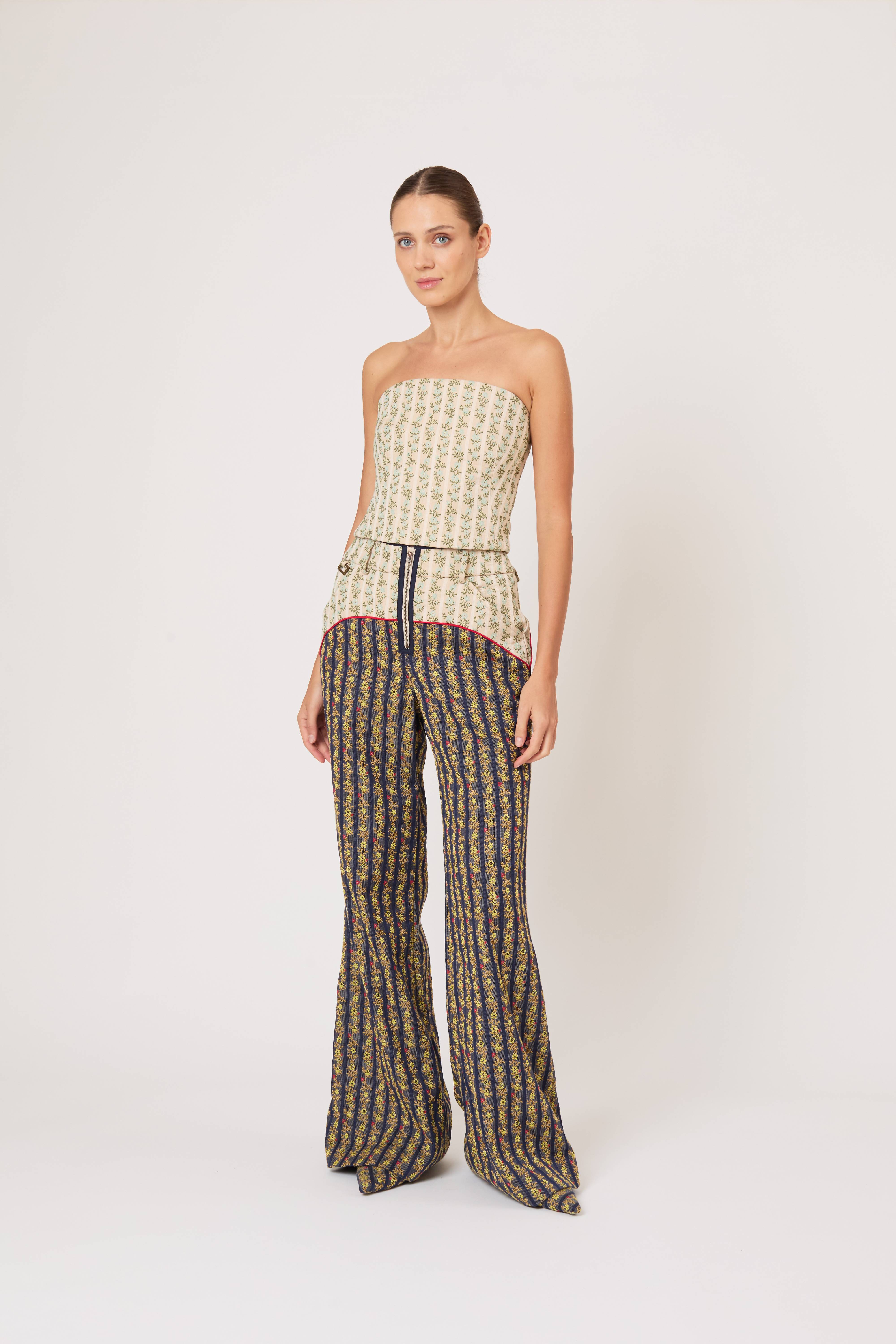 Ride or Fly Pants in in English Floral Jacquard – Rosie Assoulin