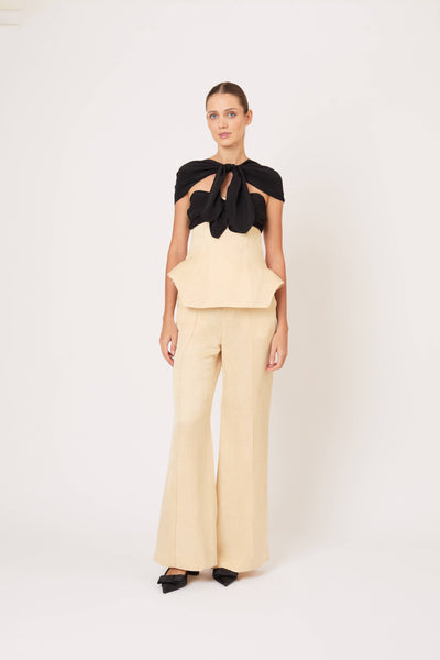 Gesundheit Bustier Hippy Top in Malta Linen Jacquard