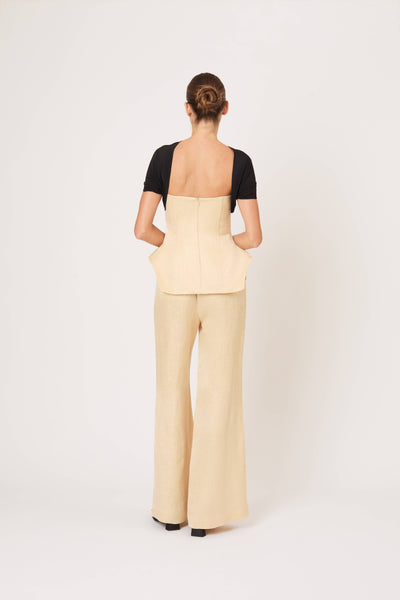 Gesundheit Bustier Hippy Top in Malta Linen Jacquard