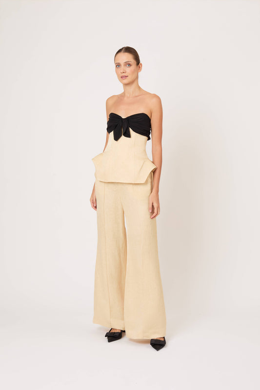 Gesundheit Bustier Hippy Top in Malta Linen Jacquard