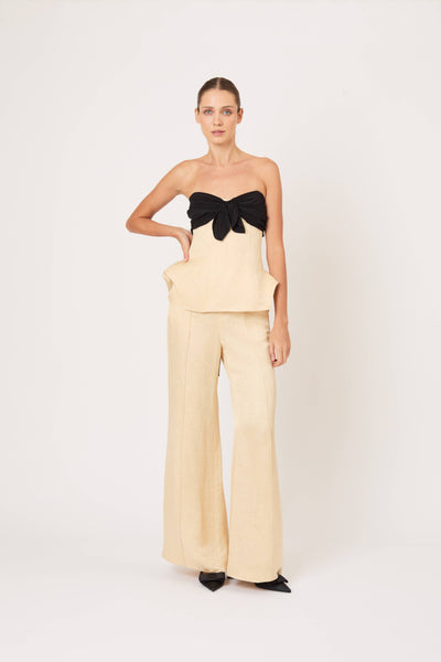 Gesundheit Bustier Hippy Top in Malta Linen Jacquard