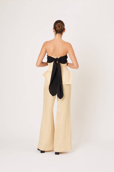 Gesundheit Bustier Hippy Top in Malta Linen Jacquard