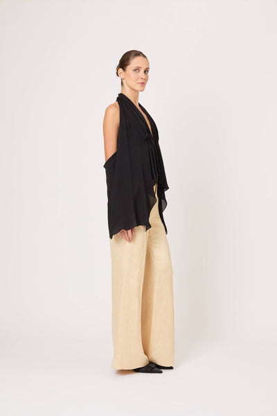 Curtain Call Top in Silk Chiffon