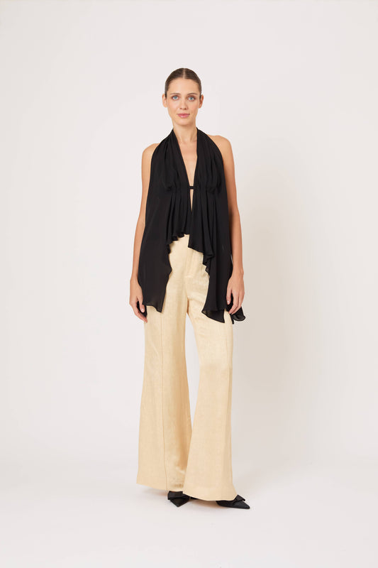 Curtain Call Top in Silk Chiffon