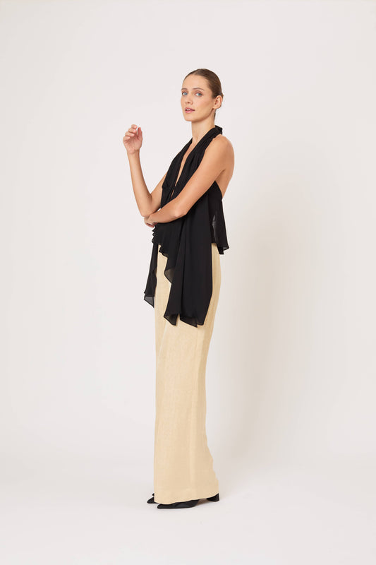 Curtain Call Top in Silk Chiffon