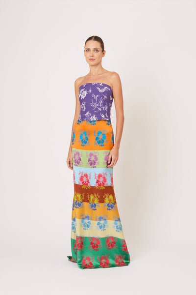 Venus Top in Tossed Floral Cotton Poplin