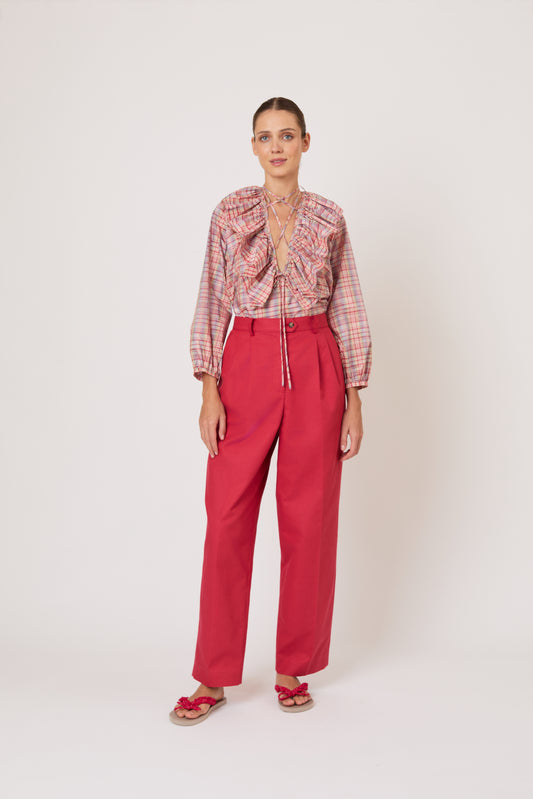 Sporty Pant in Swiss Pique Cotton