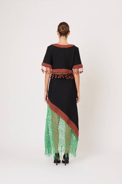 Return of the Mac(rame) Skirt in Ridged Linen