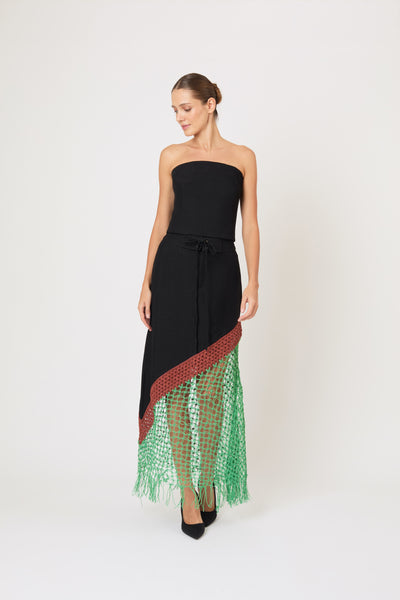 Return of the Mac(rame) Skirt in Ridged Linen