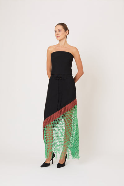 Return of the Mac(rame) Skirt in Ridged Linen