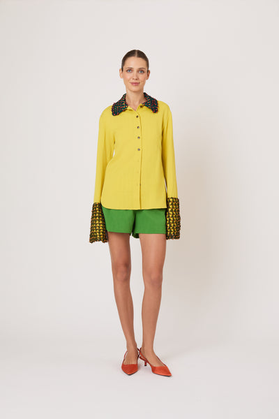 Ride or Fly Shorts in Spongy Crepe
