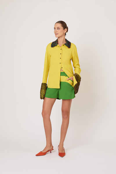 Ride or Fly Shorts in Spongy Crepe