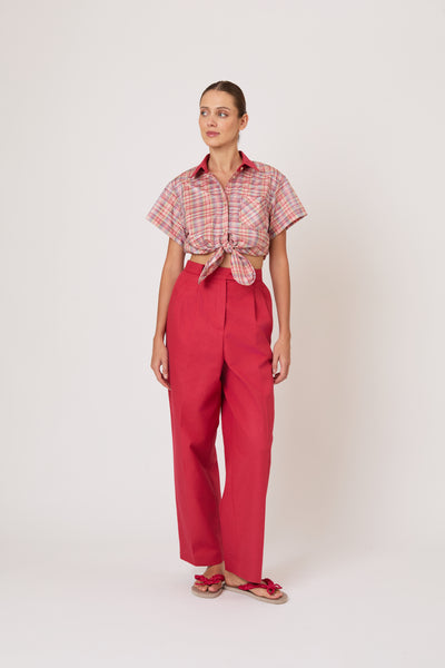 Sporty Pant in Swiss Pique Cotton