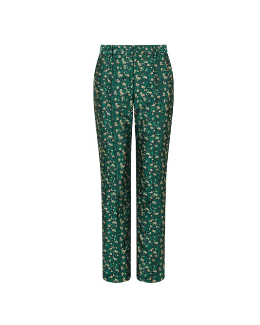 Oboe Pant in Mini Floral Jacquard