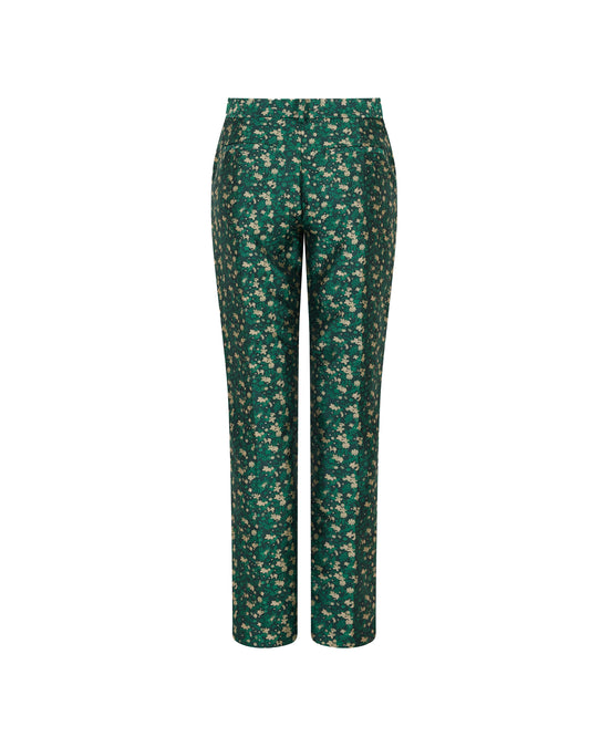 Oboe Pant in Mini Floral Jacquard