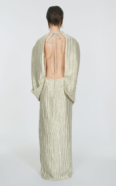 A La Mode Gown in Wavy Lame