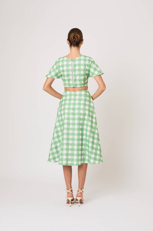 Buttercup Dress in Picnic Embroidered Gingham