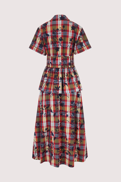 Boogie Woogie Bugle Boy Dress in Wisteria Plaid Poplin