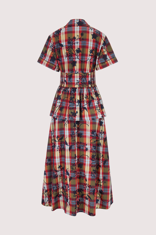 Boogie Woogie Bugle Boy Dress in Wisteria Plaid Poplin