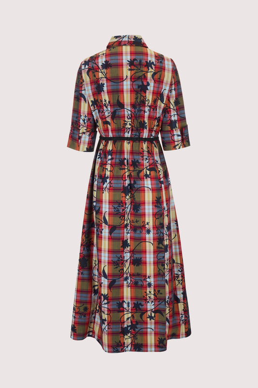 Hostess with the Mostest Dress in Wisteria Plaid Poplin