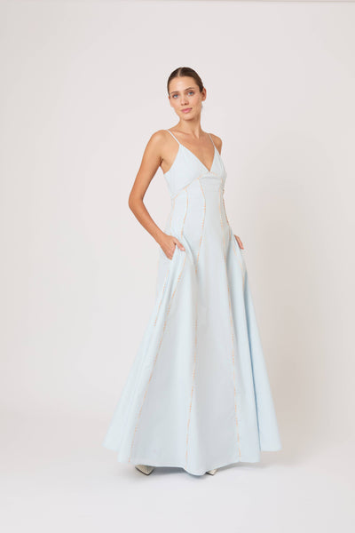 Cami Maxi Dress in Ultrafine Cotton Poplin