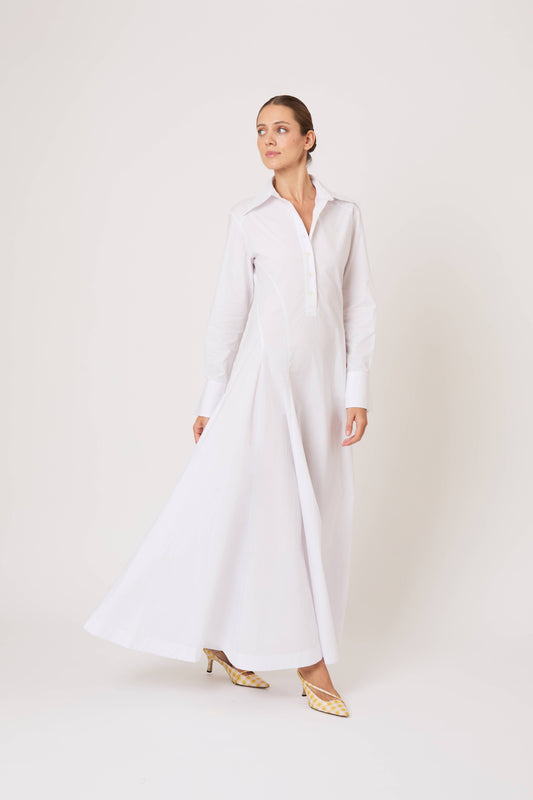 Groovy Shirtdress in Cotton Poplin