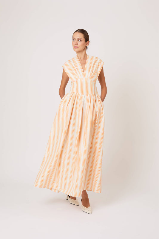In Full Bloom Dress in Men's Shirting