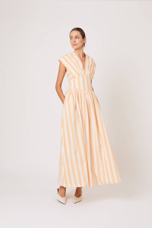 In Full Bloom Dress in Men's Shirting