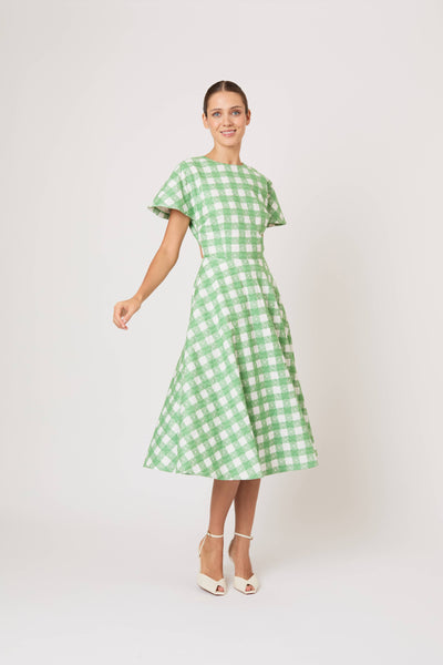Buttercup Dress in Picnic Embroidered Gingham