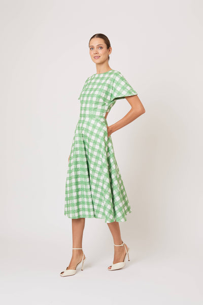 Buttercup Dress in Picnic Embroidered Gingham