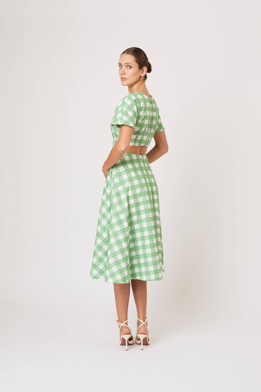 Buttercup Dress in Picnic Embroidered Gingham
