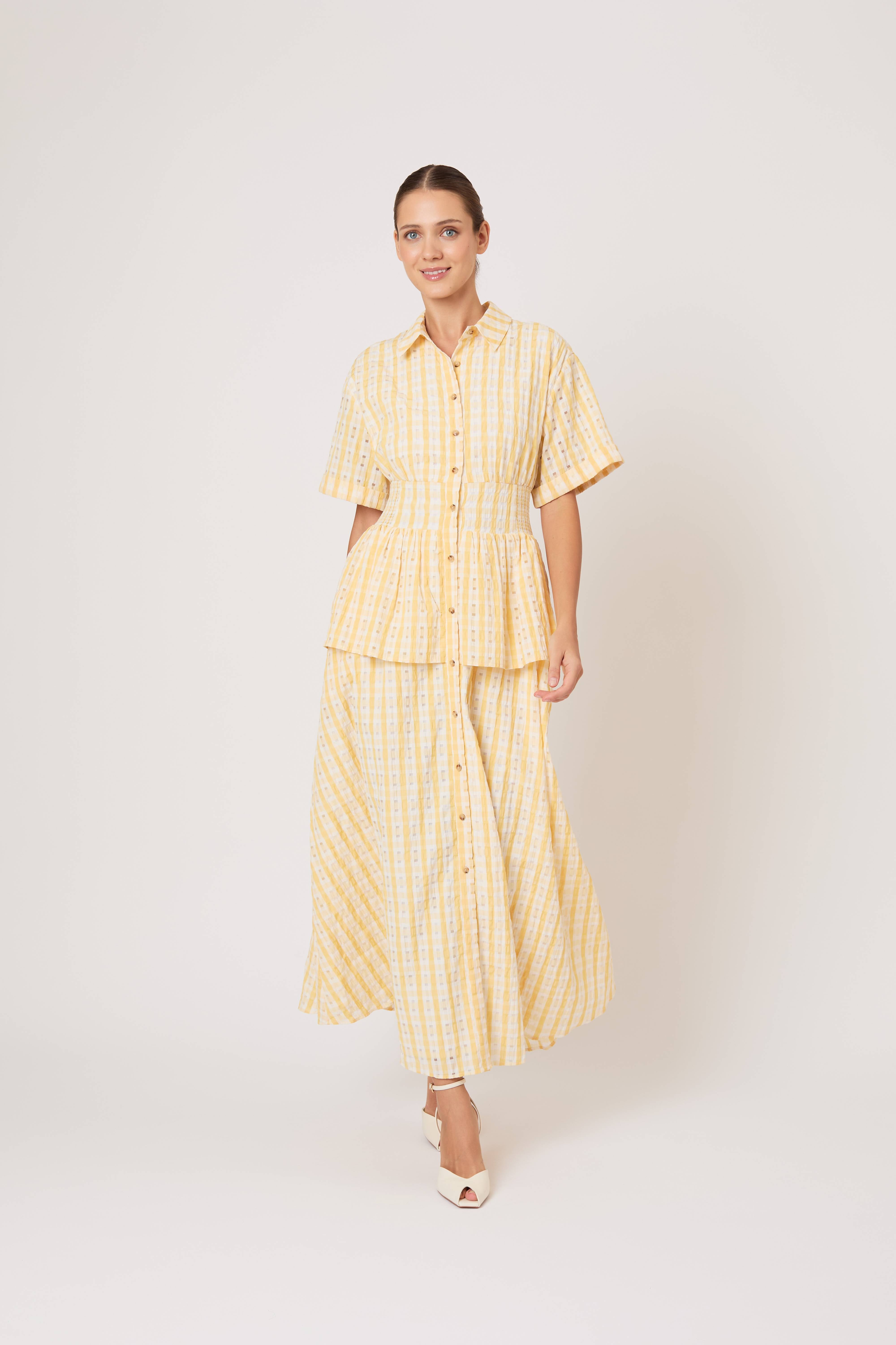 Boogie Woogie Bugle Boy Dress in Seersucker Check – Rosie Assoulin