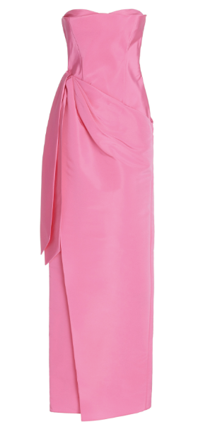 Knot Bustier Dress in Ultrafine Silk Faille