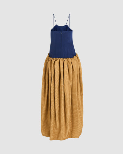 Spaghetti Strap Fifi Gown in Moire Tracee