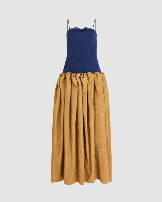 Spaghetti Strap Fifi Gown in Moire Tracee