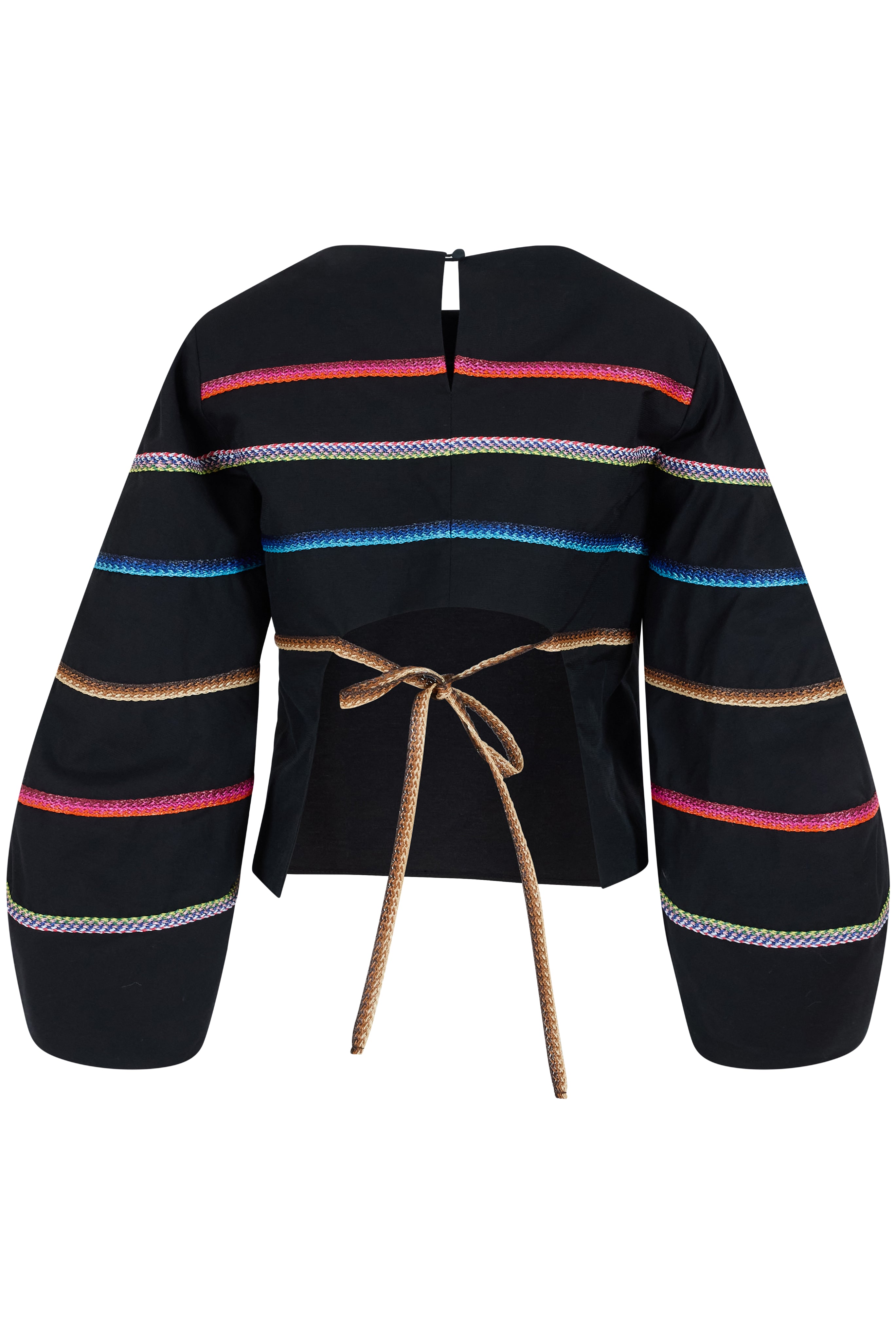 Striped Rafia Top in Ridged Cotton – Rosie Assoulin