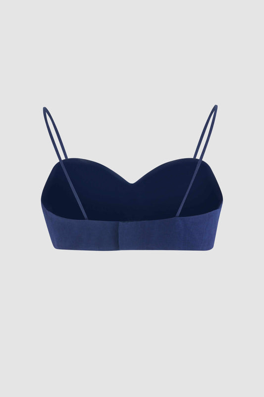 Sweetheart Bra Top in Ridged Moire