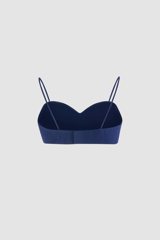 Sweetheart Bra Top in Ridged Moire