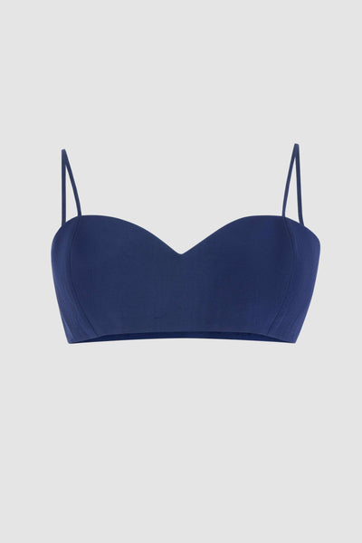 Sweetheart Bra Top in Ridged Moire
