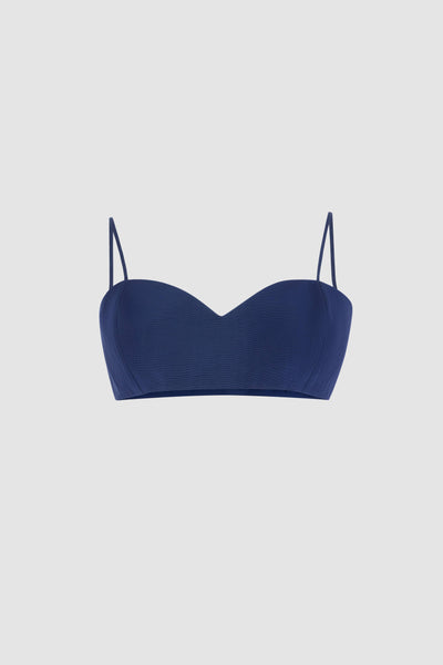 Sweetheart Bra Top in Ridged Moire