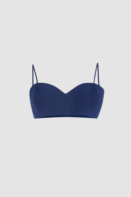 Sweetheart Bra Top in Ridged Moire