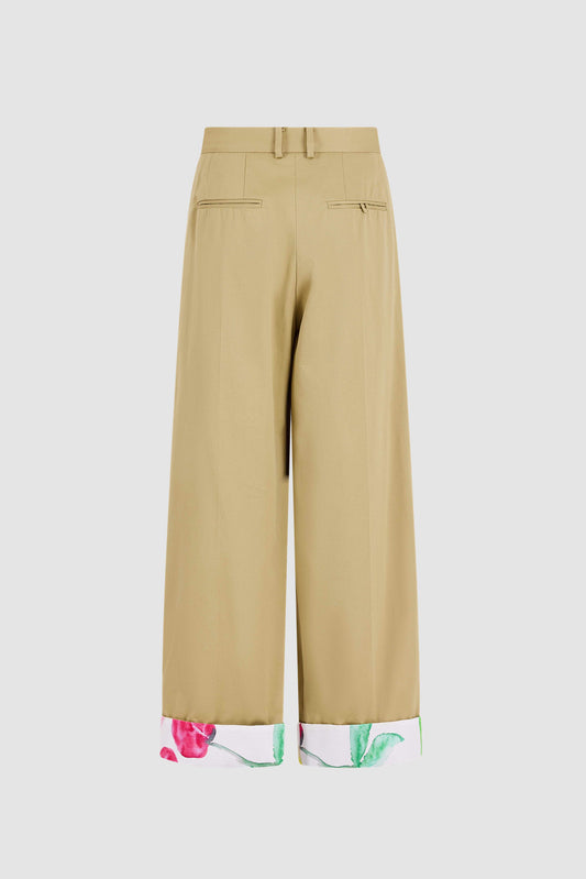 Tailored Relaxed Trouser in Khaki Utility