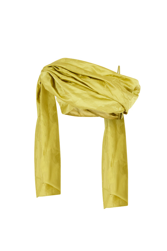 Throw Me Over Your Shoulder Top in Paintbrush Jacquard