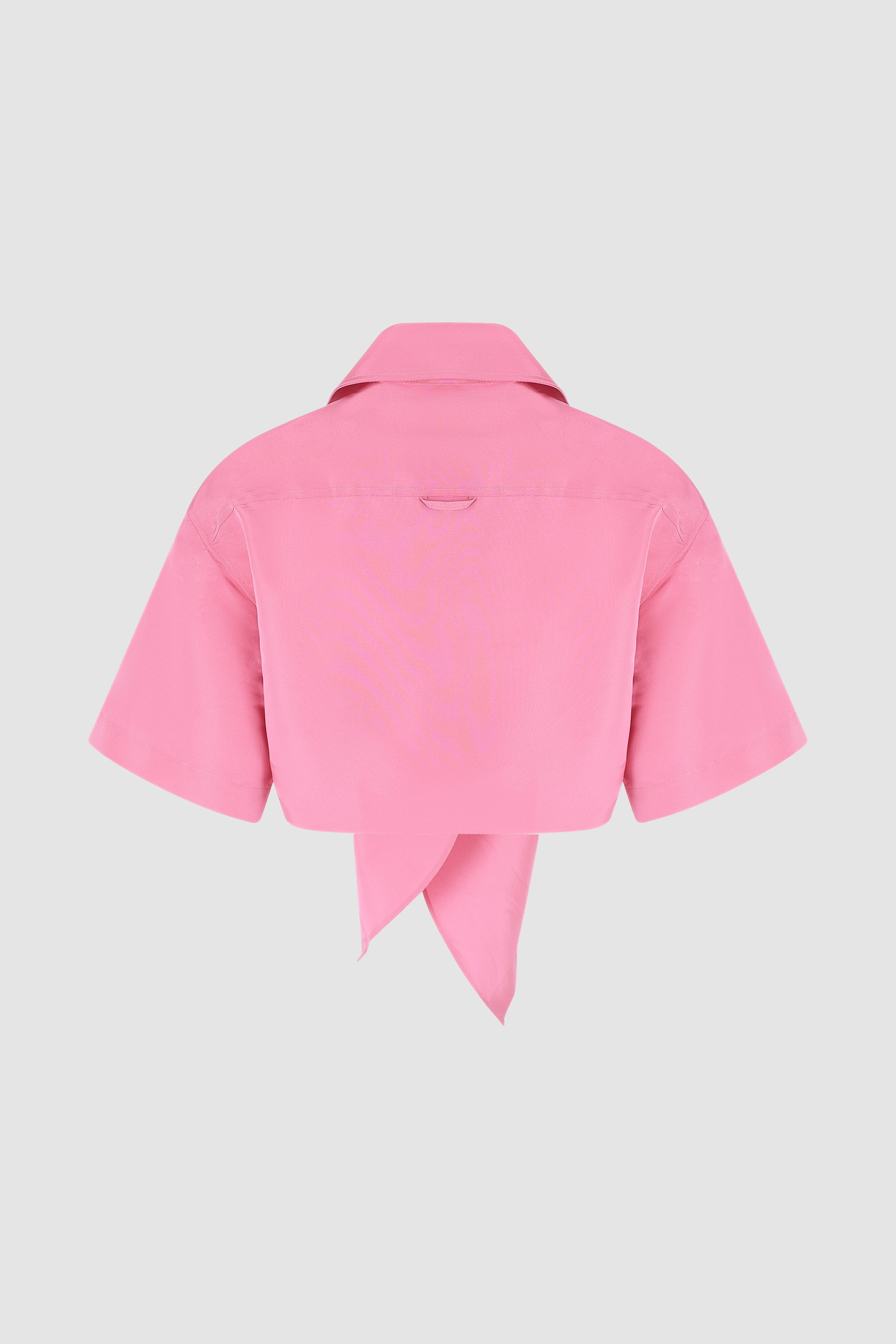 【TIE.ME】button up T-shirt Tie Me Up, Tie Me Button Down in Ultrafine Silk Faille – Rosie