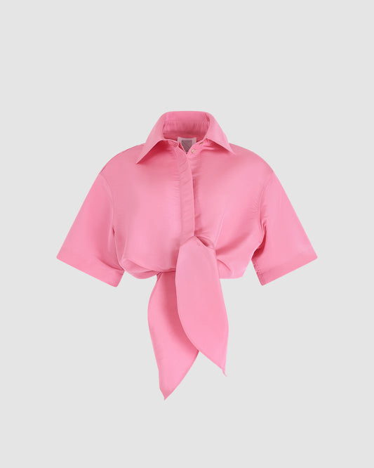 Tie Me Up, Tie Me Button Down in Ultrafine Silk Faille
