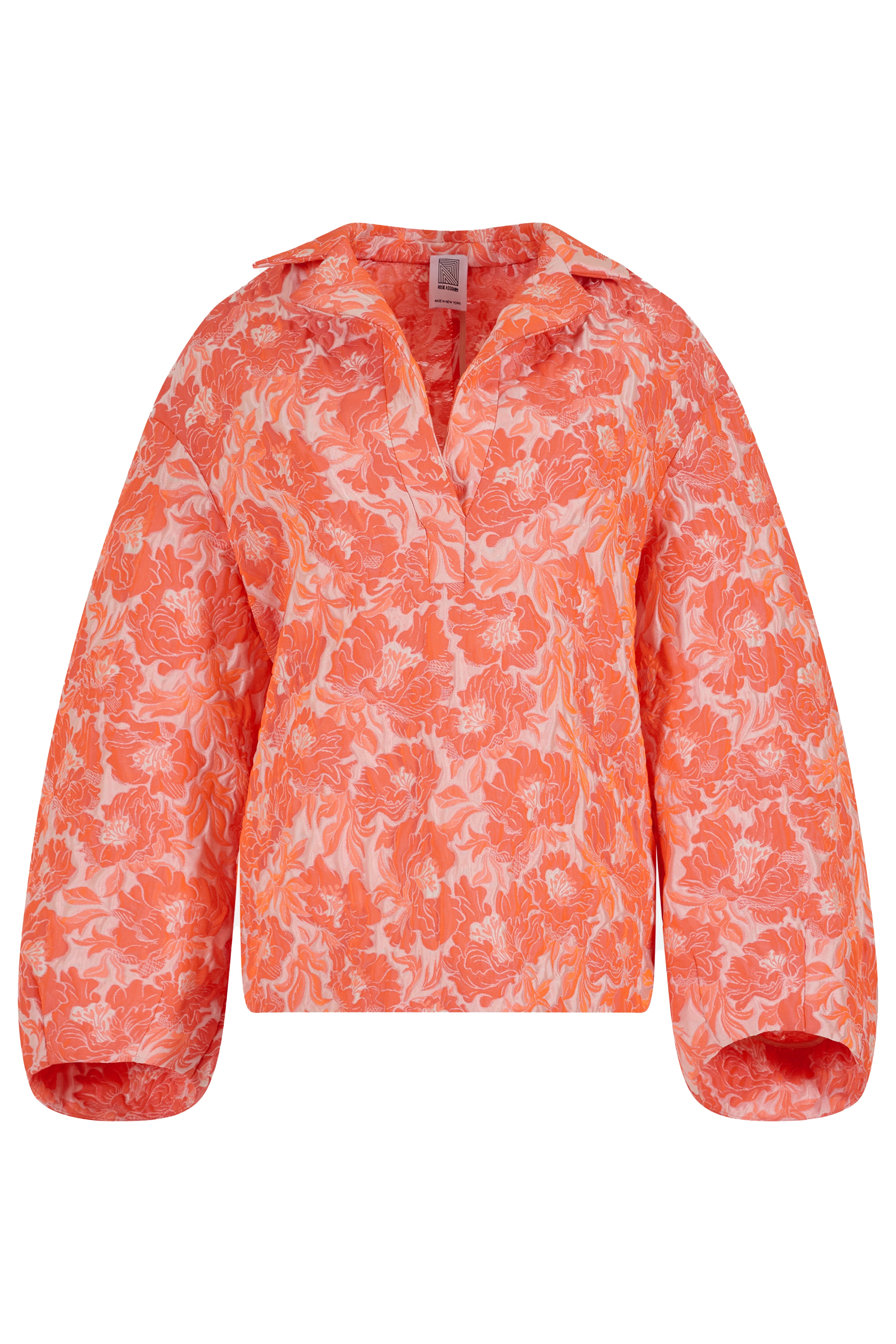 Tulip Pullover Top in Bouquet Cloque – Rosie Assoulin