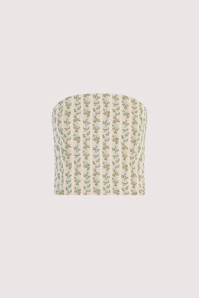 Venus Top in English Floral Jacquard