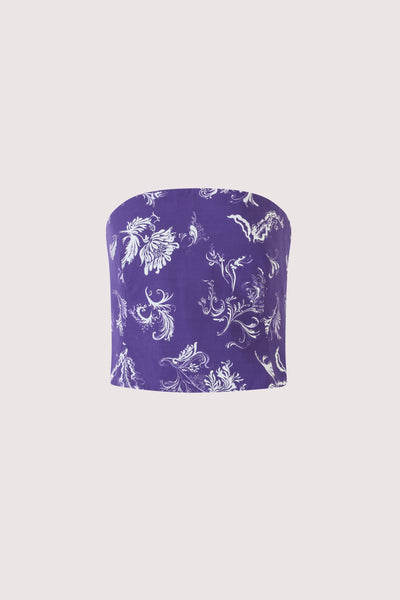Venus Top in Tossed Floral Cotton Poplin