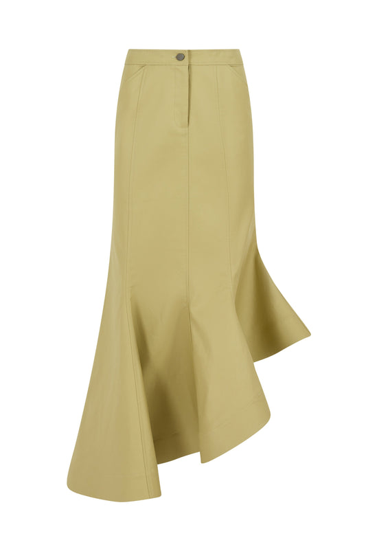 Wave Skirt in Cotton Twill