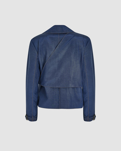 Yipee Ki-Yay Jacket in Ridged Moire